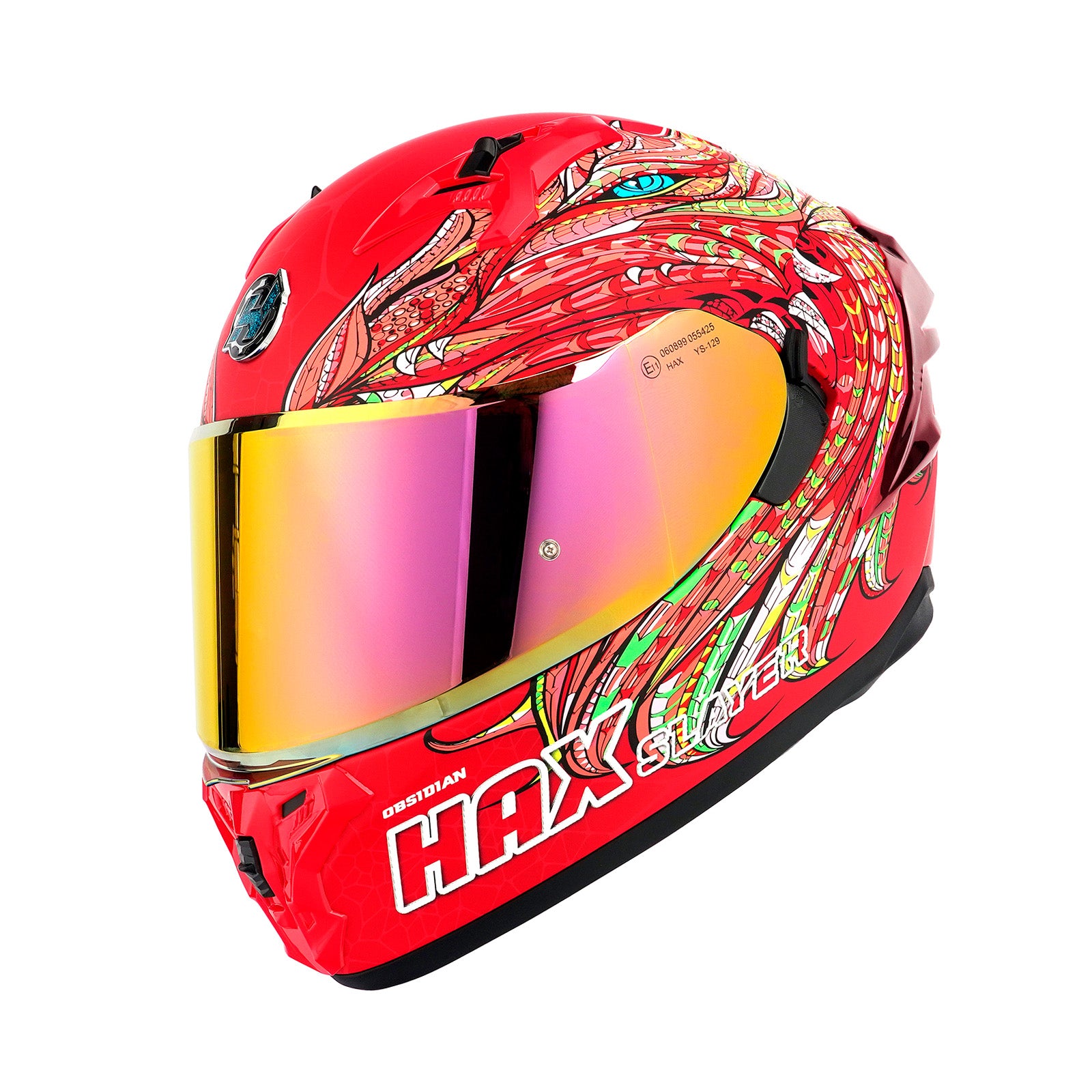 Slayer Red Pro Motorcycle Helmet