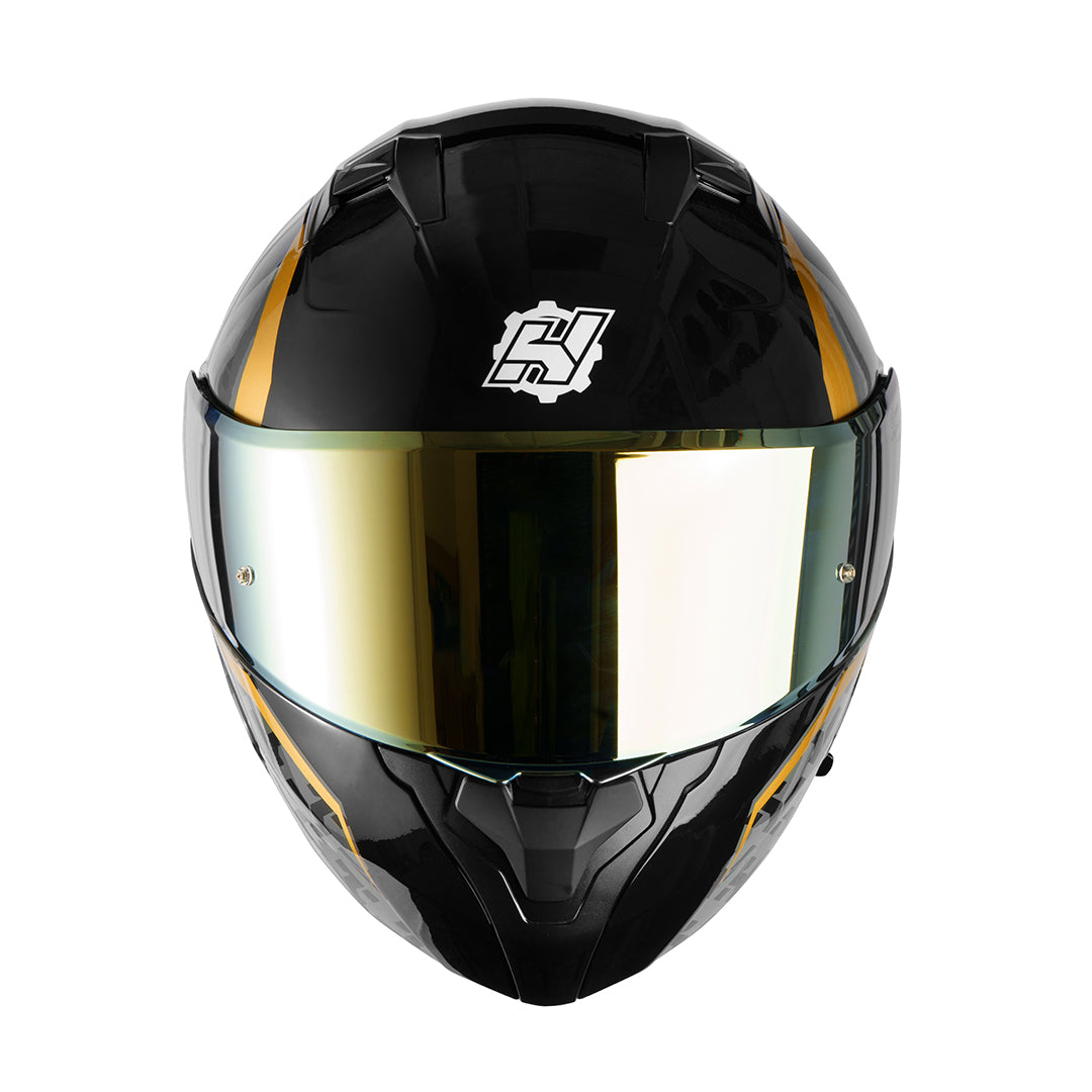 Amatista Wind Gold Motorcycle Helmet