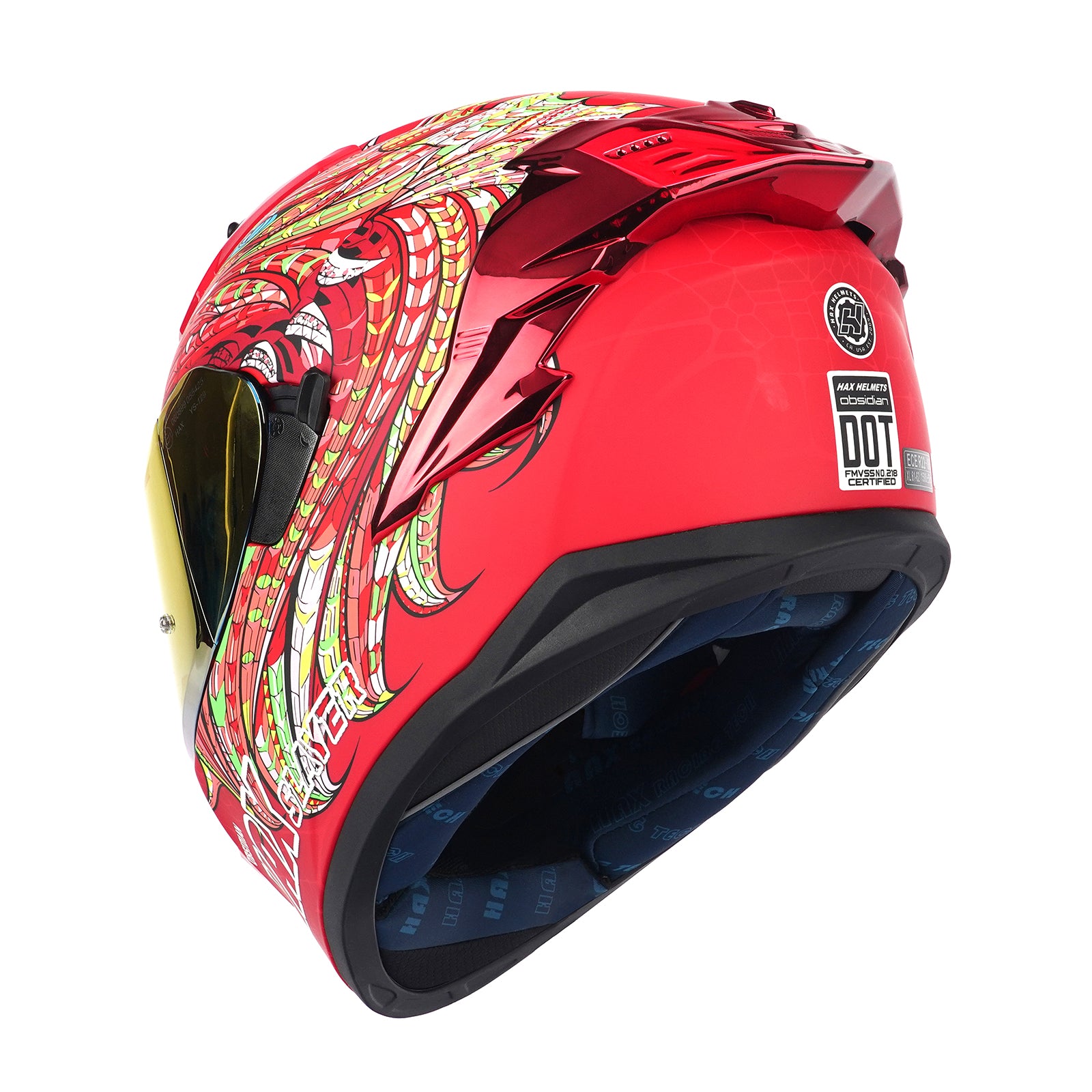 Slayer Red Pro Motorcycle Helmet