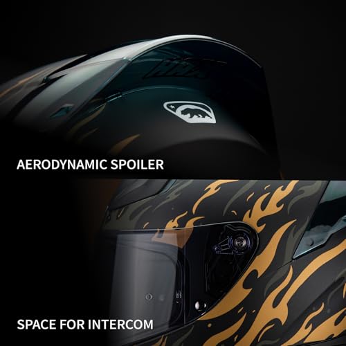 HAX Onix Full Face Motorcycle Helmets with Pinlock Ready DOT Approved