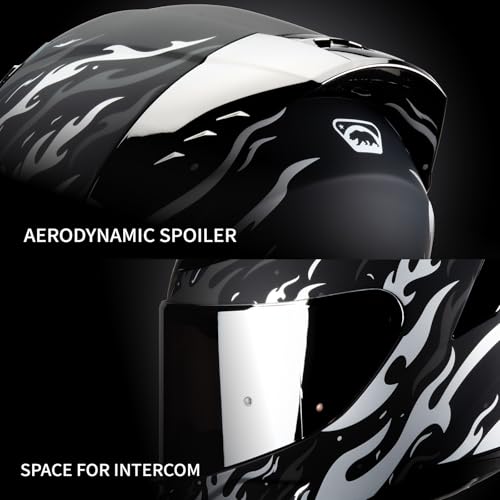 HAX Onix Full Face Motorcycle Helmets with Pinlock