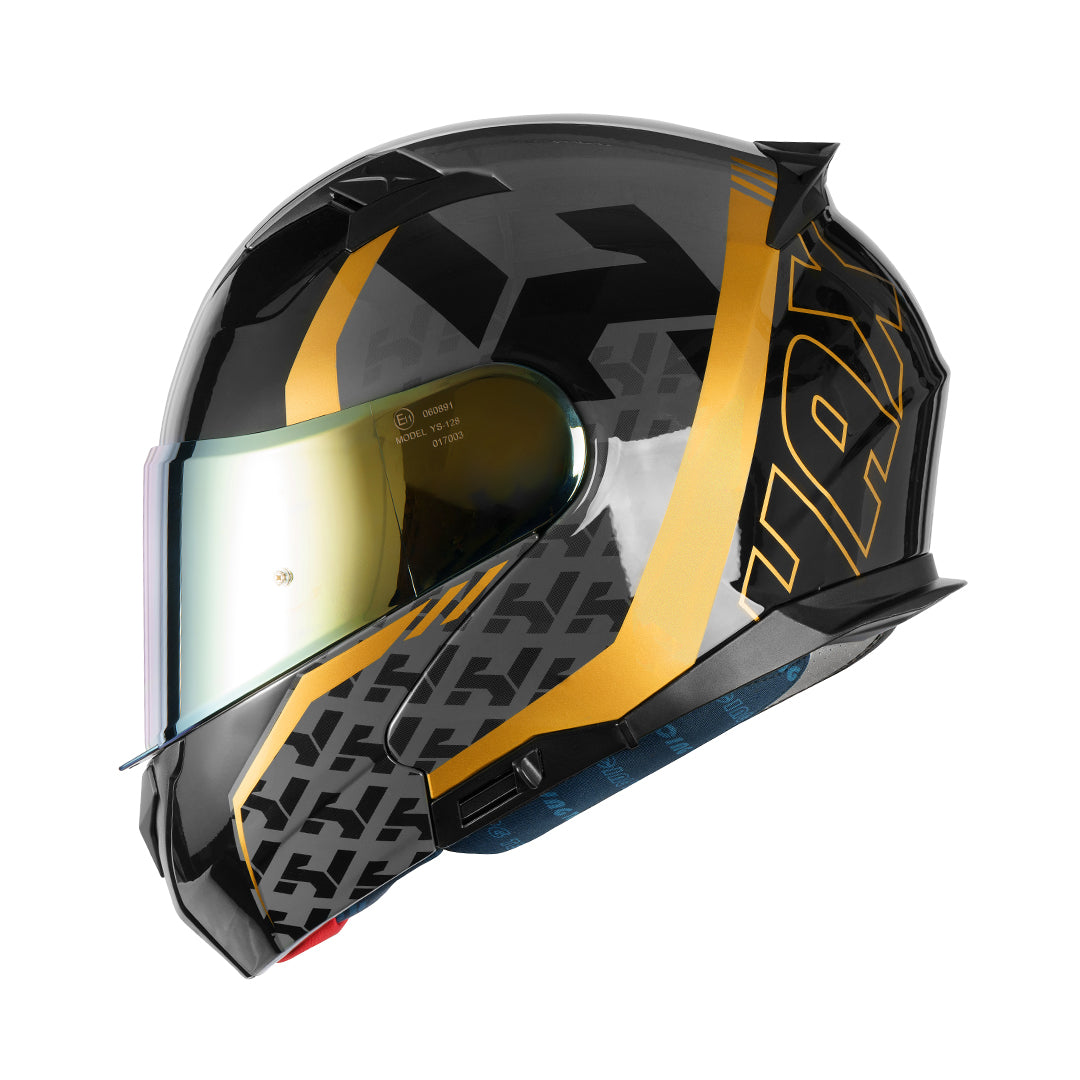Amatista Wind Gold Motorcycle Helmet