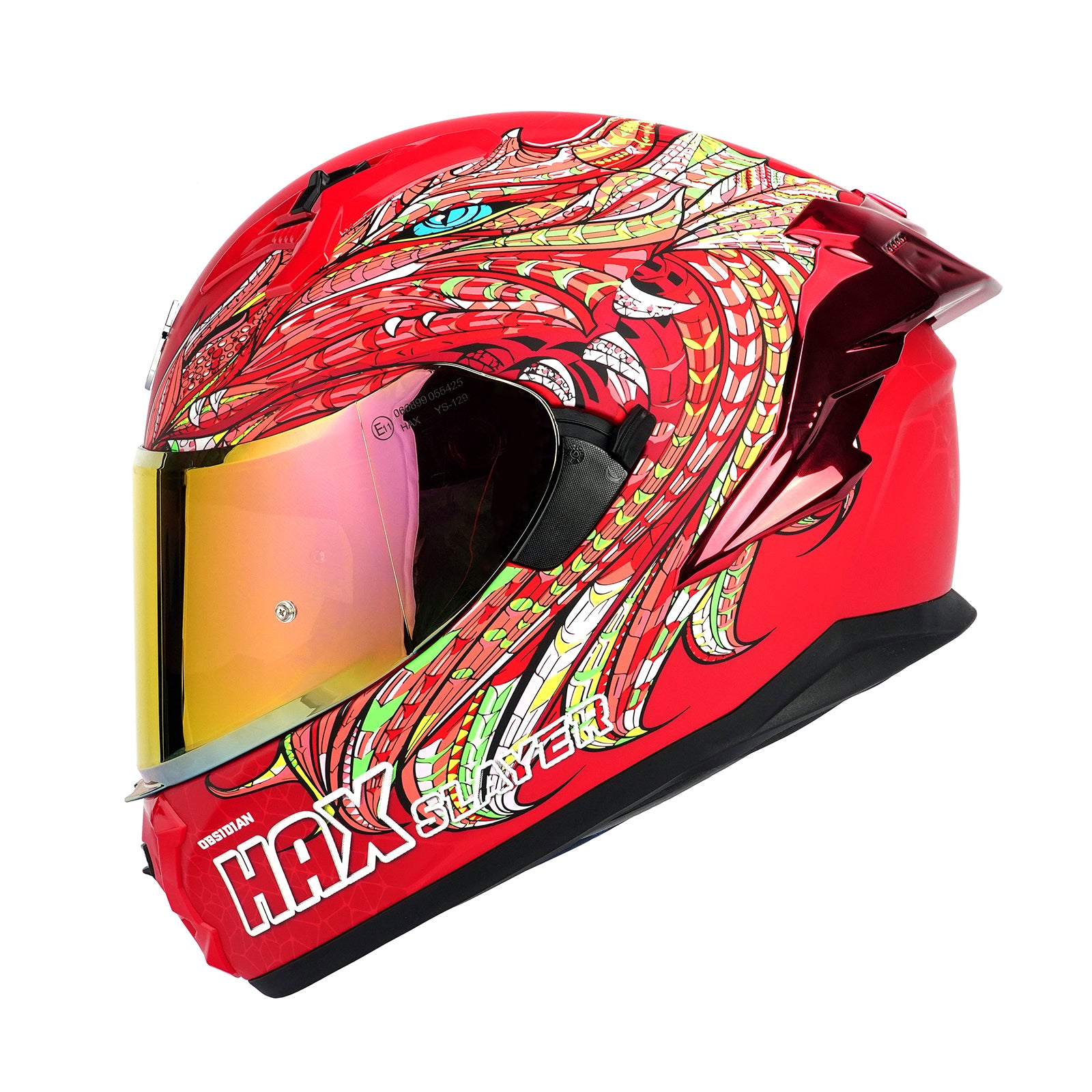 Slayer Red Pro Motorcycle Helmet