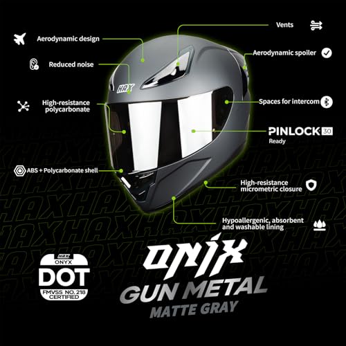 HAX Onix Full Face Motorcycle Helmets