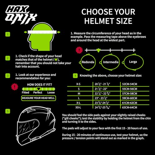 HAX Onix Full Face Motorcycle Helmets with Pinlock