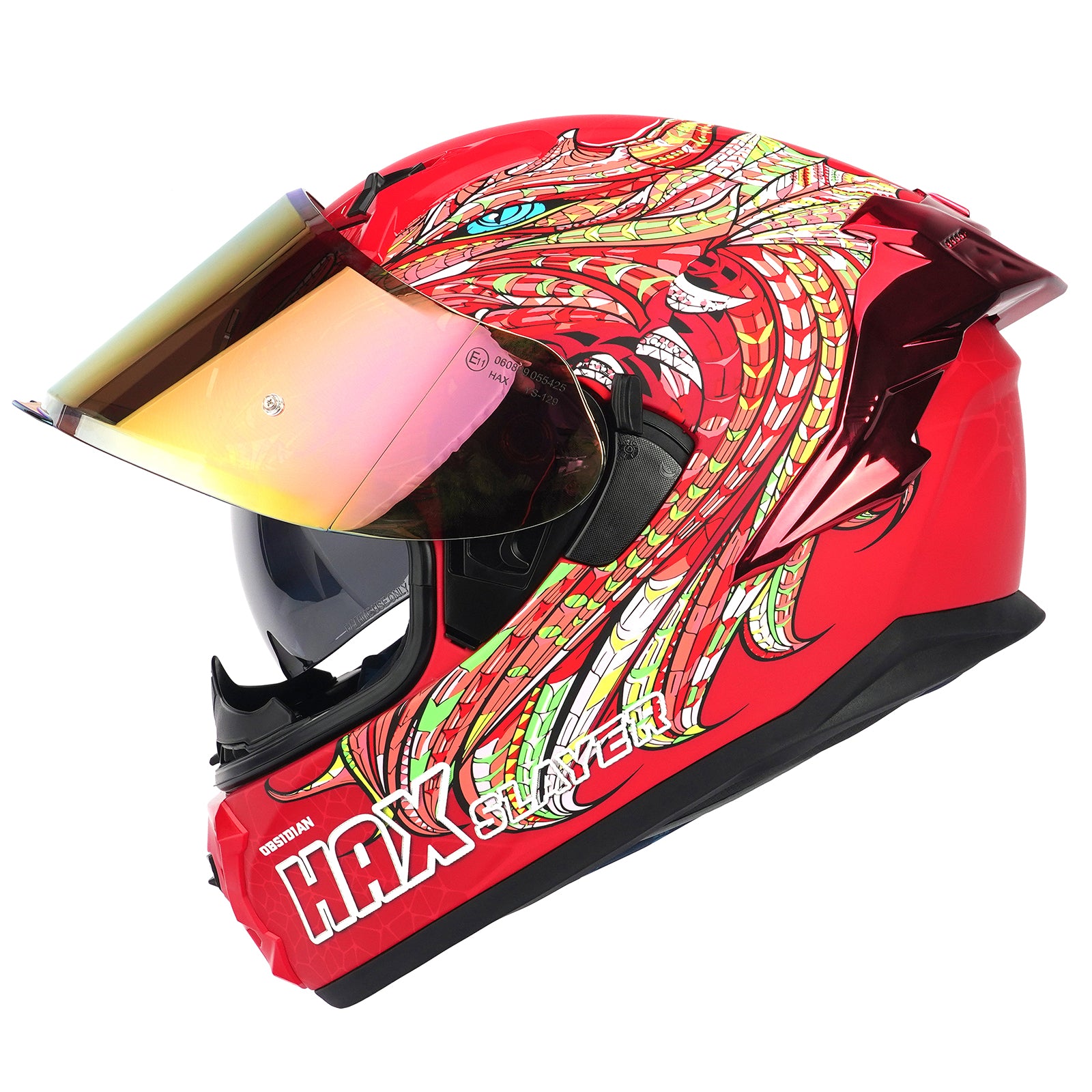 Slayer Red Pro Motorcycle Helmet