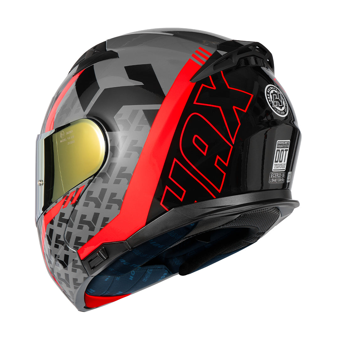 Amatista Wind Red Motorcycle Helmet