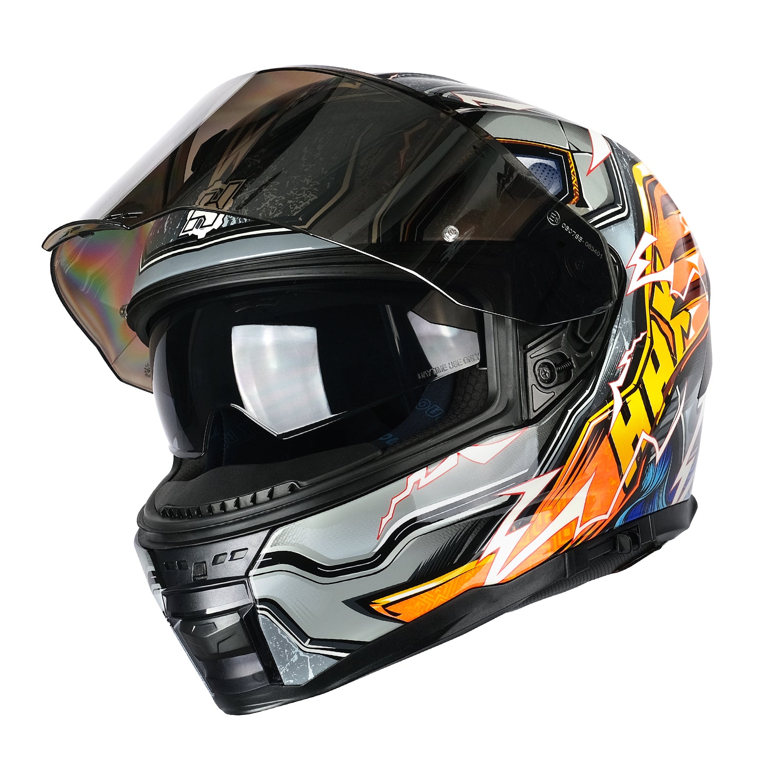 Thunder Orange Glow In The Dark Helmet