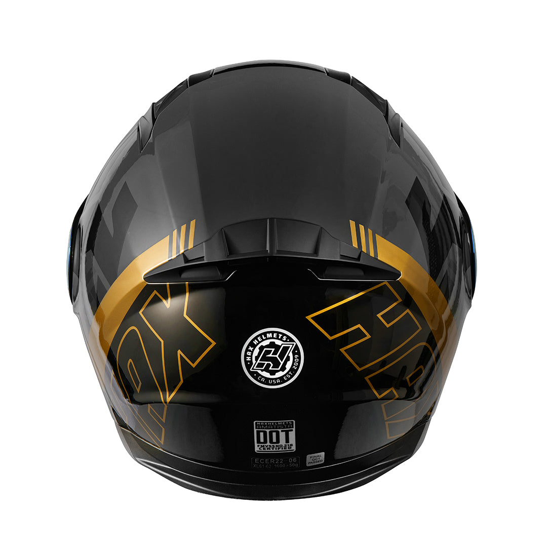 Amatista Wind Gold Motorcycle Helmet