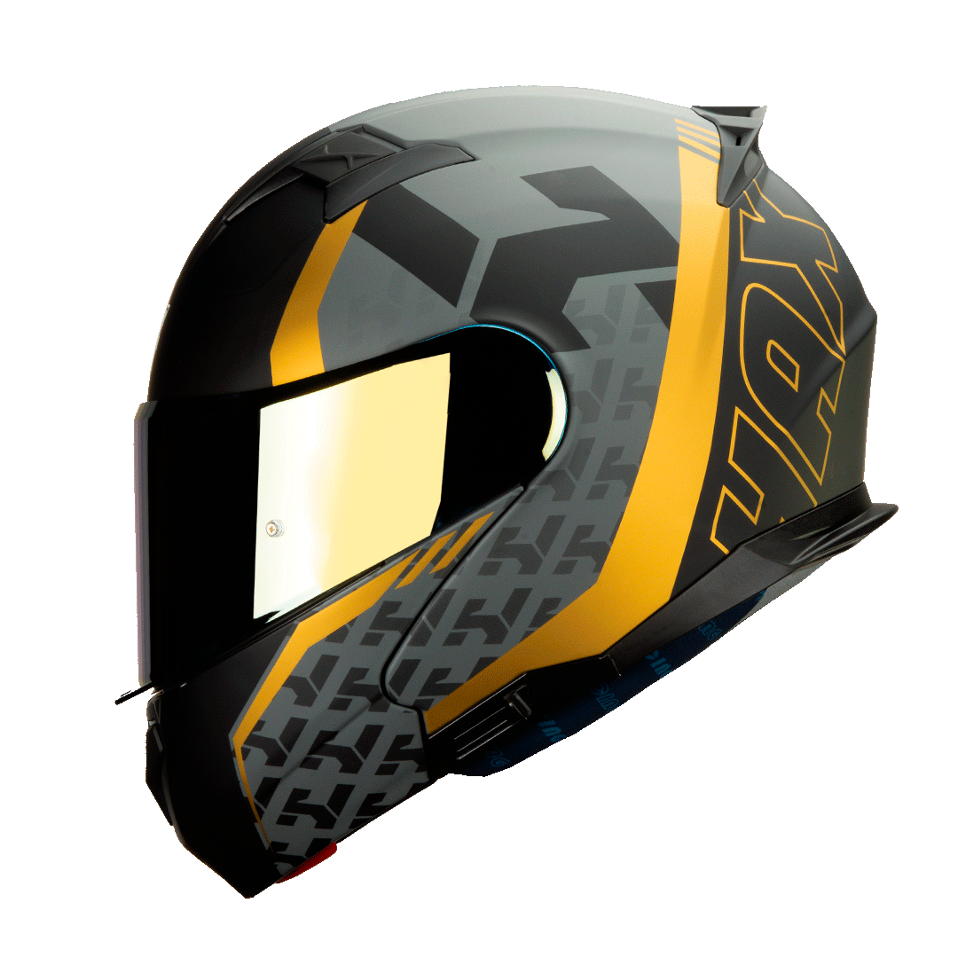 HAX Amatista Modular Helmet Wind Gold – haxgear HAX Amatista Modular Helmet Wind Gold – haxgear