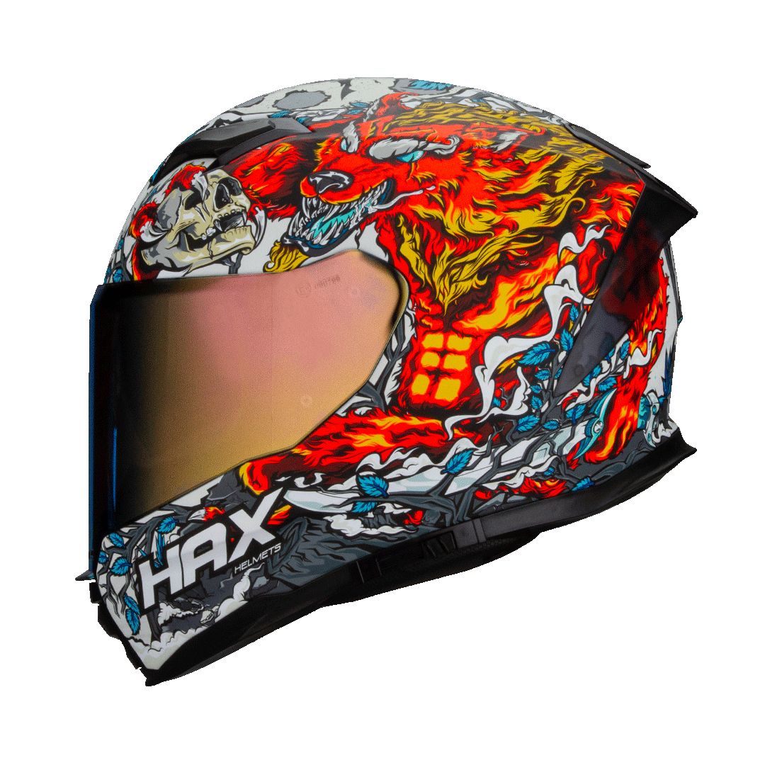 Motorcycle Helmet Night Legend Glow In The Dark L