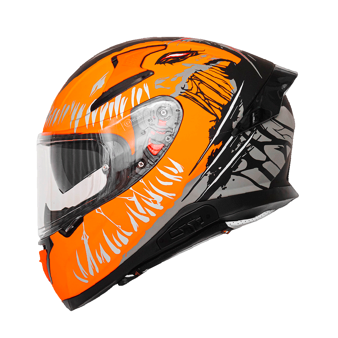 HAX Impulse Motorcycle Helmet Devour Matte Orange – haxgear