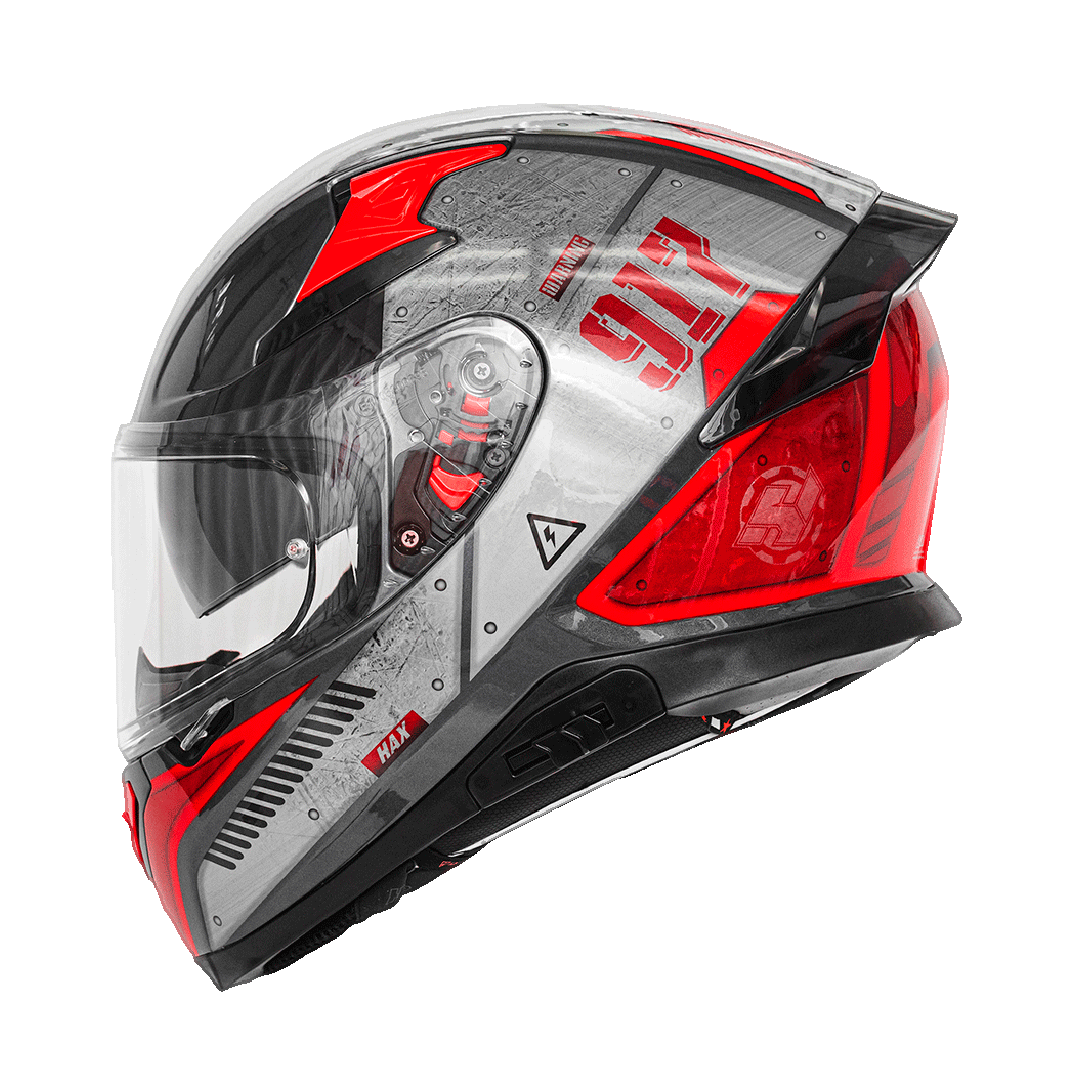セキュリティ・セーフティ 100%AIRCRAFTDH HELMET MPS.DEXTER RED HAX Impulse Motorcycle Helmet Droid Red – haxgear