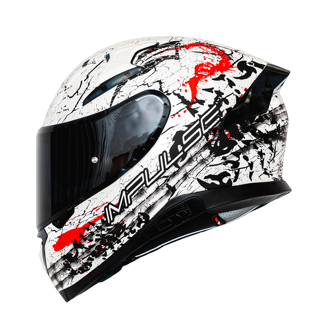 7 in 1 motorcycle helmet HAX Impulse Motorcycle Helmet Scorpion Matte White Small