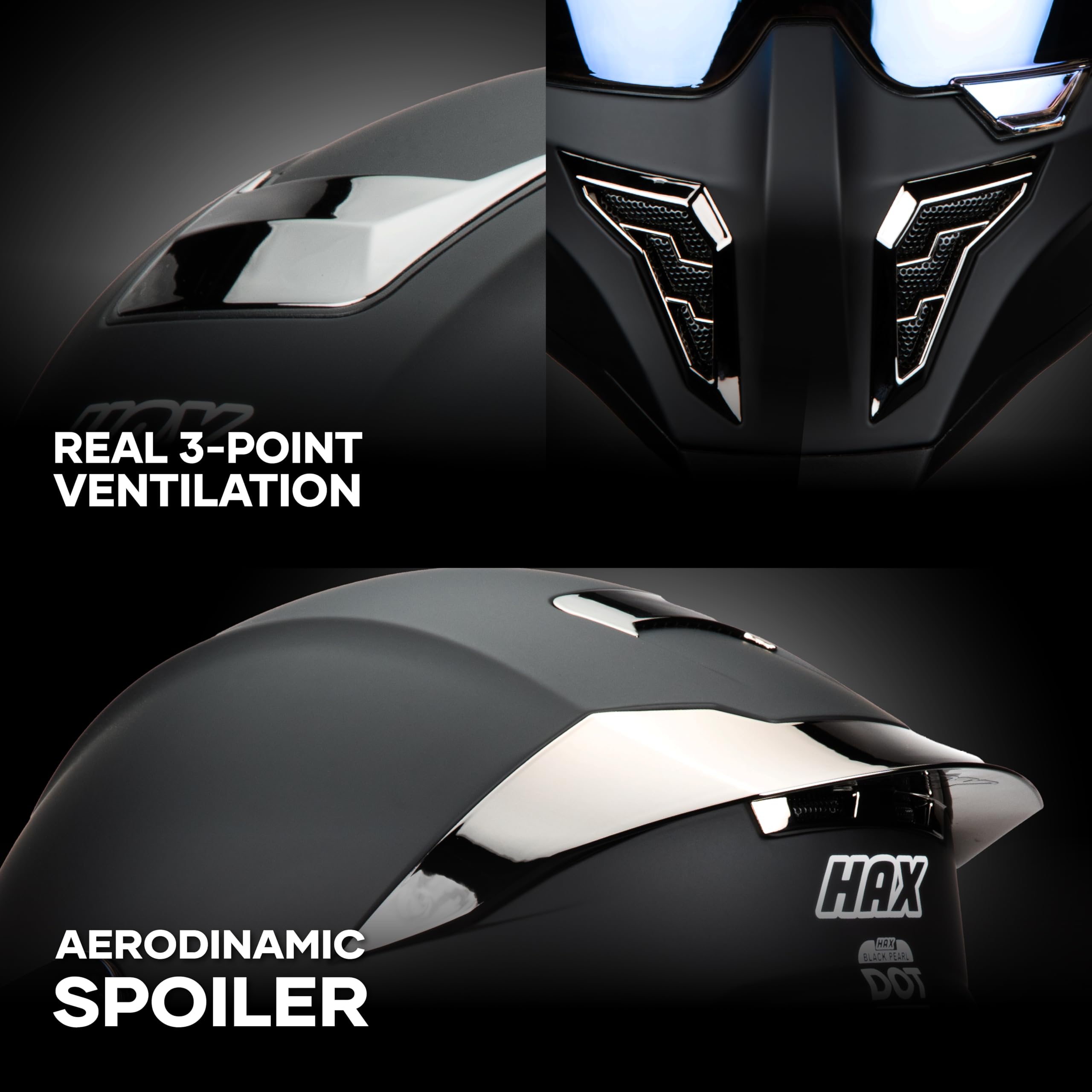 HAX Full Face Adult Motorcycle Helmets