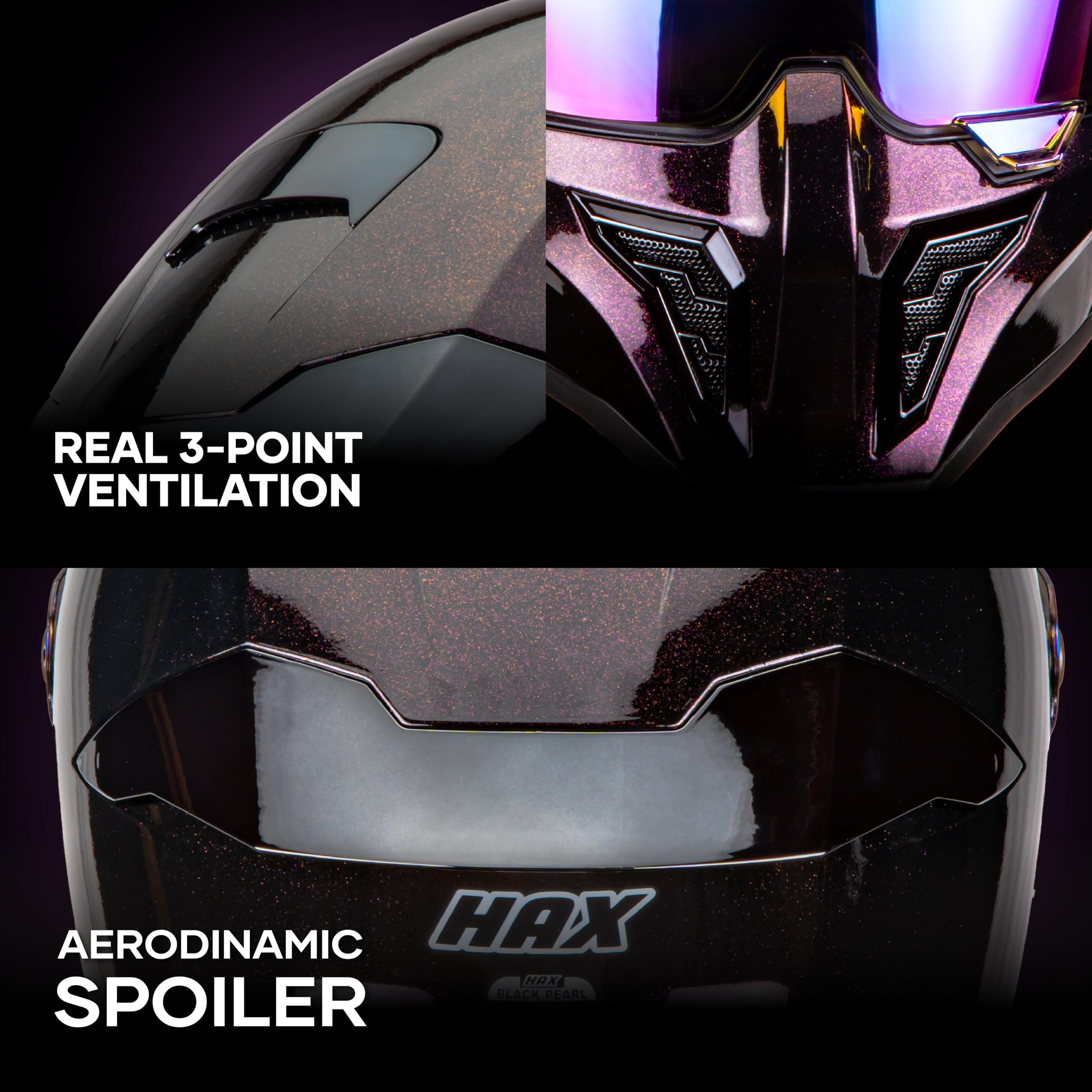 HAX Full Face Adult Motorcycle Helmets