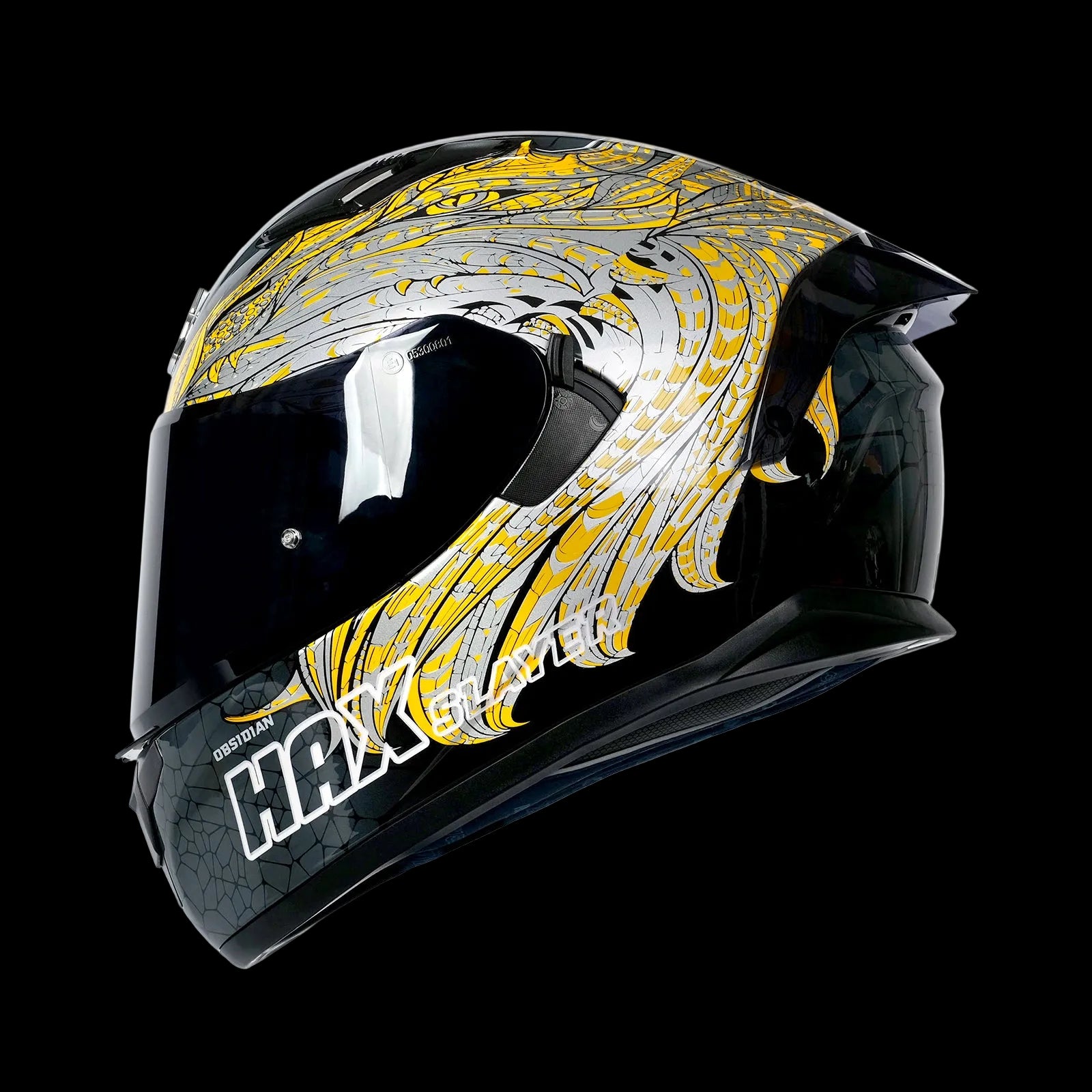 Alebrije Dragon Slayer Motorcycle Helmet Black Gold XXL Alebrije Dragon Slayer Motorcycle Helmet Black Gold XXL
