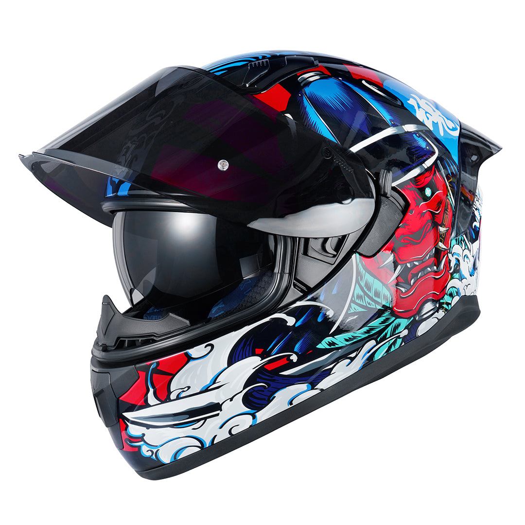 motorcycle helmets wirh red color