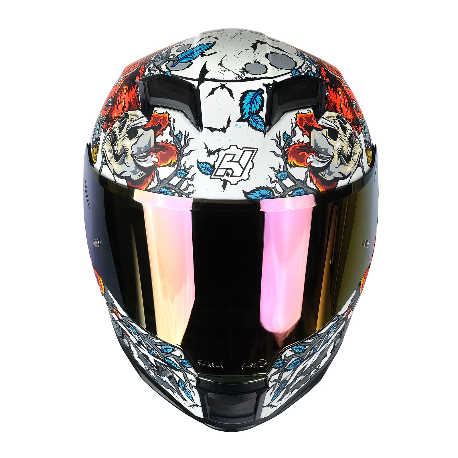 white motorcycle helmets
