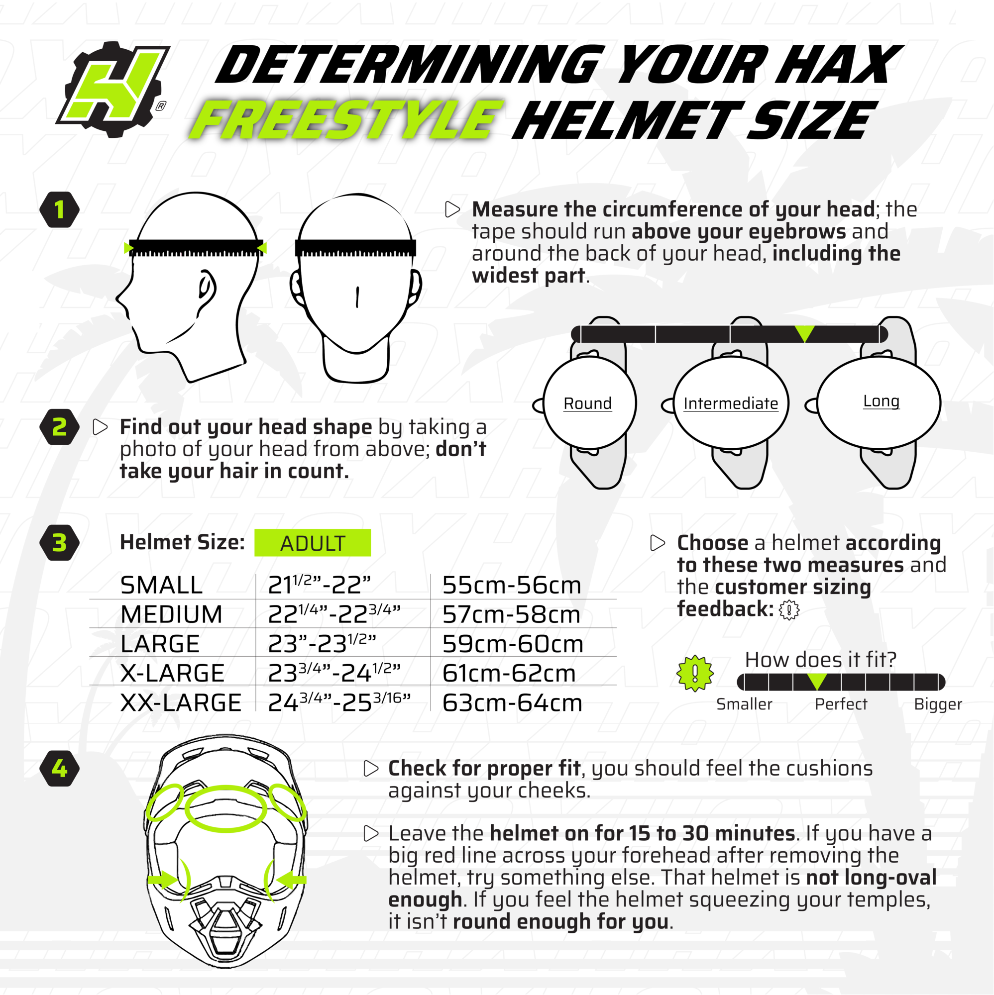 Dirt Bike Helmets Size Chart