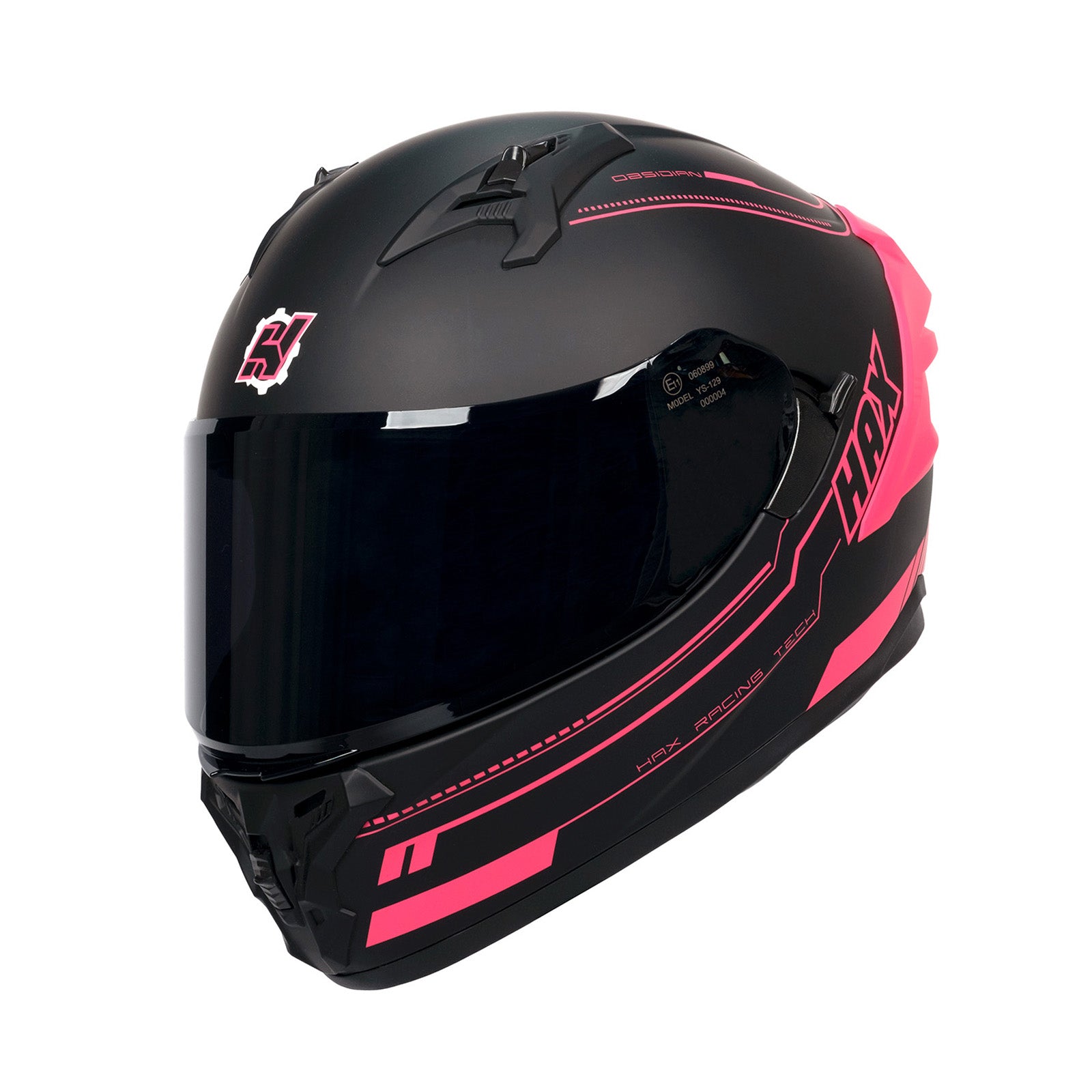 Matte Black Pink Helmet