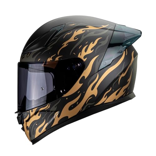 HAX Onix Full Face Motorcycle Helmets with Pinlock Ready DOT Approved