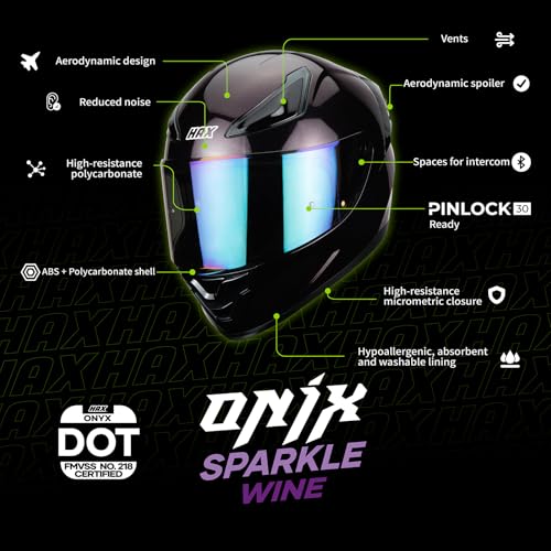 HAX Onix Full Face Motorcycle Helmets