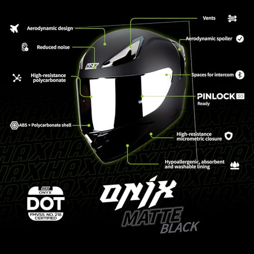 HAX Onix Full Face Motorcycle Helmets