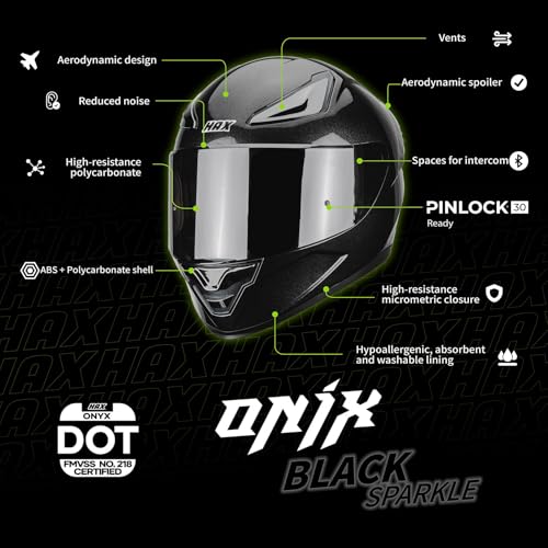 HAX Onix Full Face Motorcycle Helmets