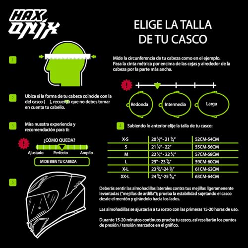 HAX Onix Full Face Motorcycle Helmets