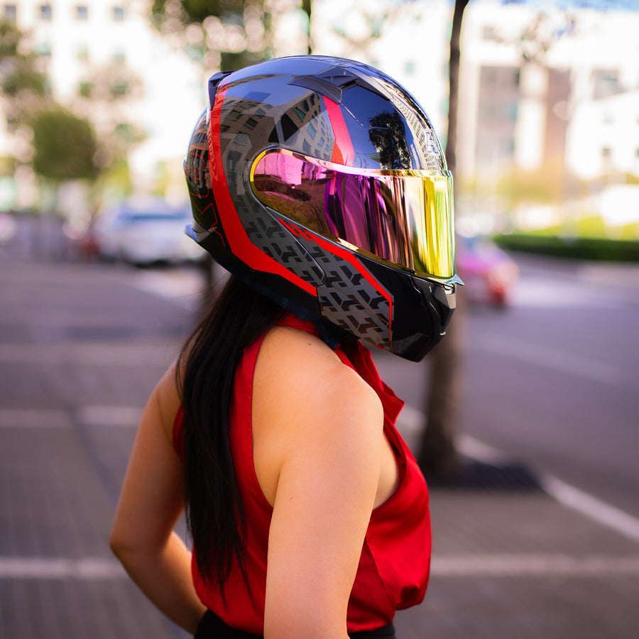 HAX Amatista Modular Helmet Wind Red - alternate