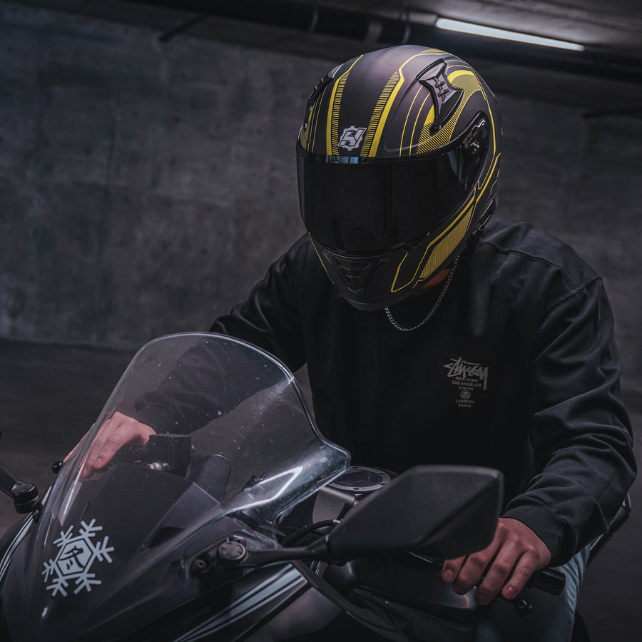 Blade Yellow Motorcycle Helmet - alternate