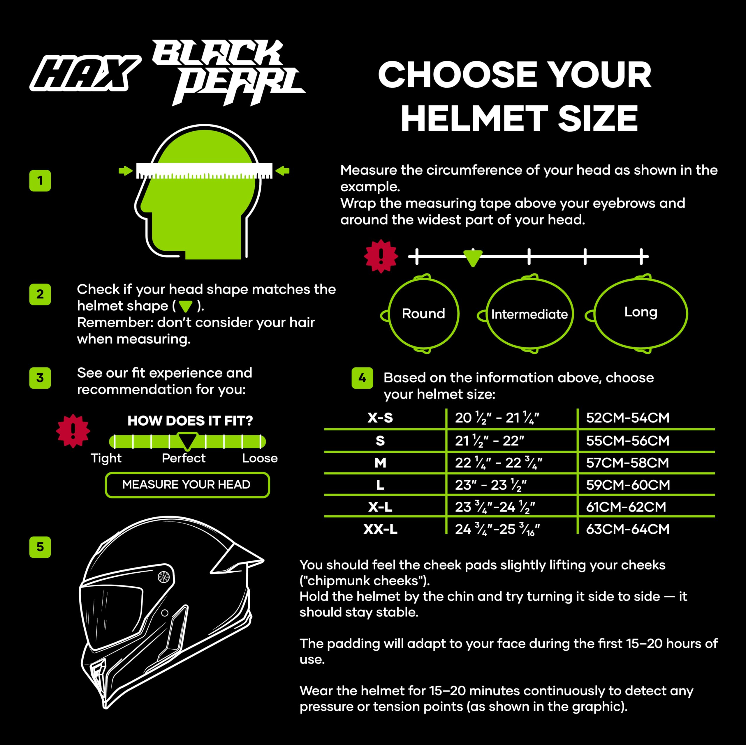 HAX Full Face Adult Motorcycle Helmets