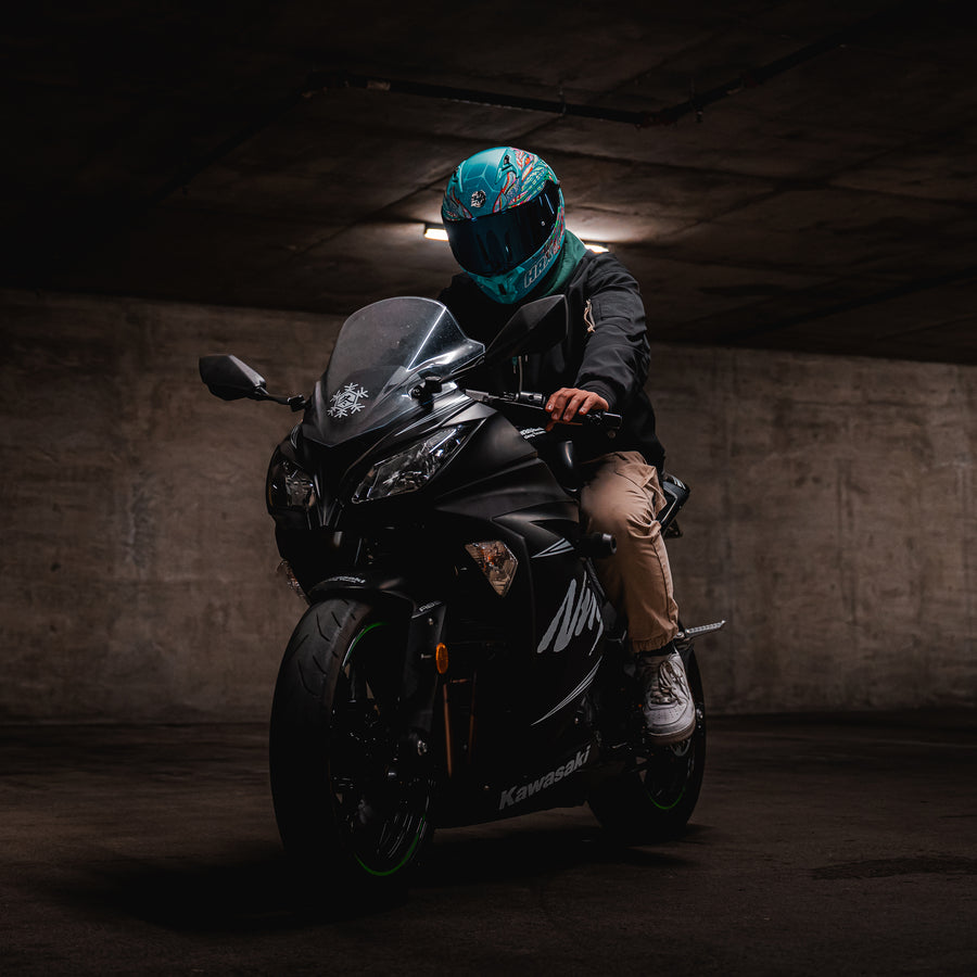 HAX Obsidian PRO Full Face Helmet Slayer Turquoise - alternate