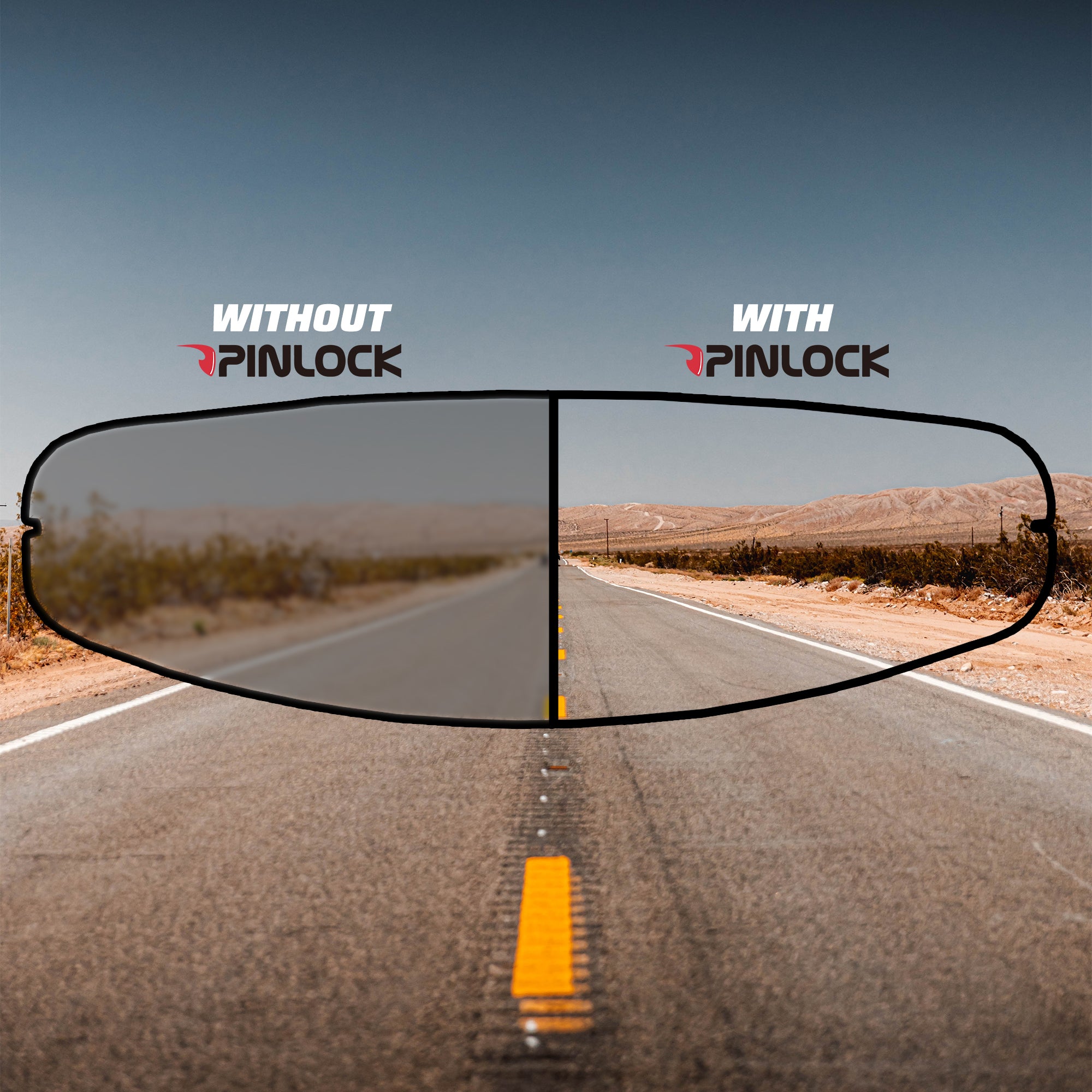 HAX Pinlock Lens for Motorcycle Helmet Visor of Impulse Series