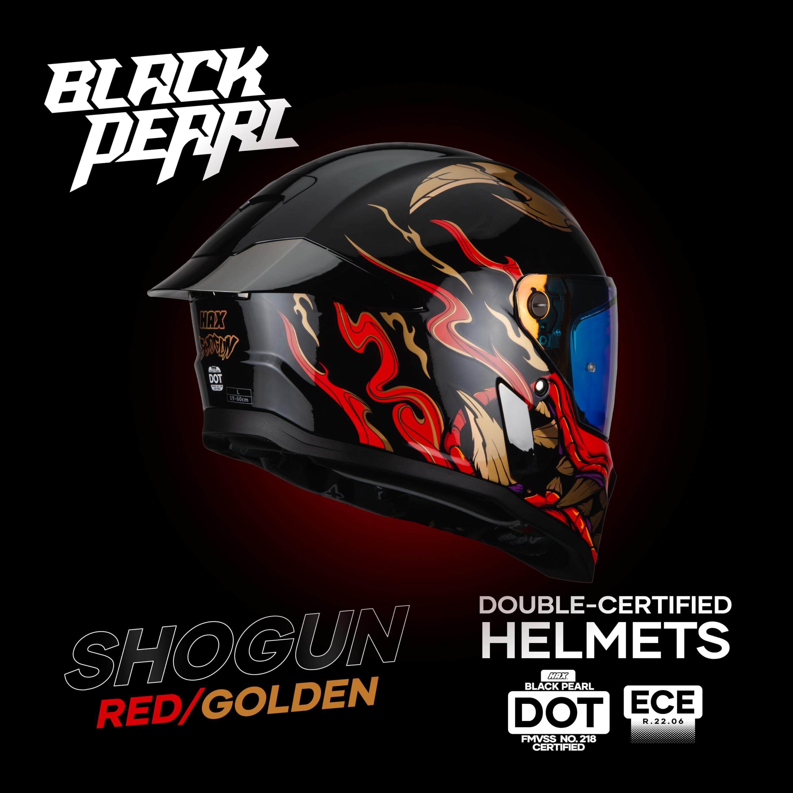 HAX Full Face Adult Motorcycle Helmets