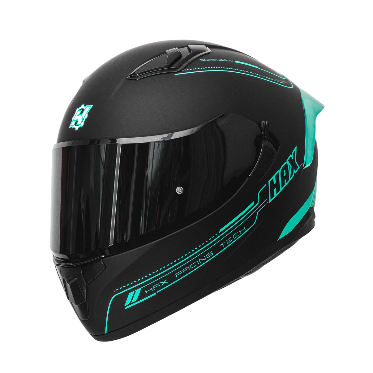 aqu motorcycle helmet Matte Black Aqua Motorcycle Helmet Medium