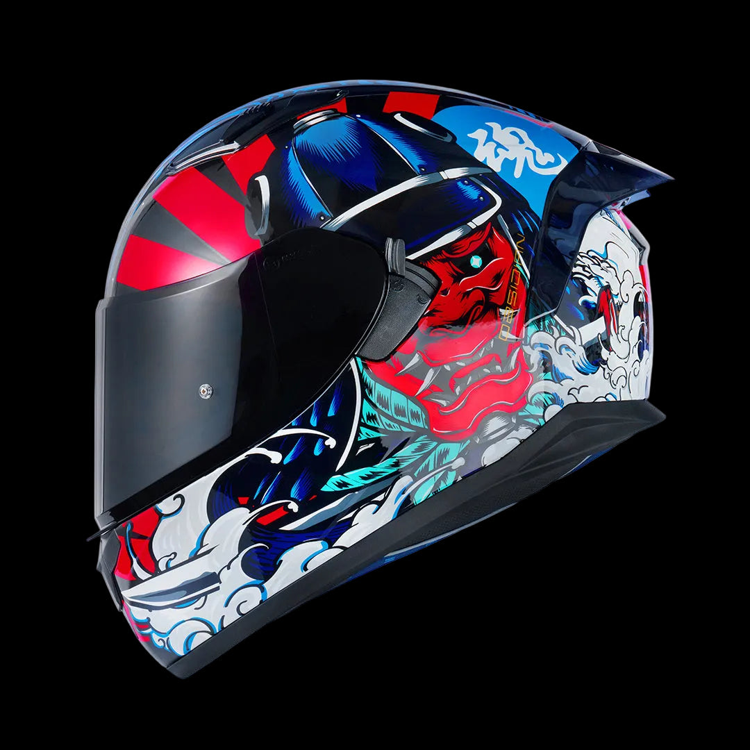 full face motorcycle helmet designs - Black, Pink Flower HAX Obsidian Motorcycle Helmet Samurai