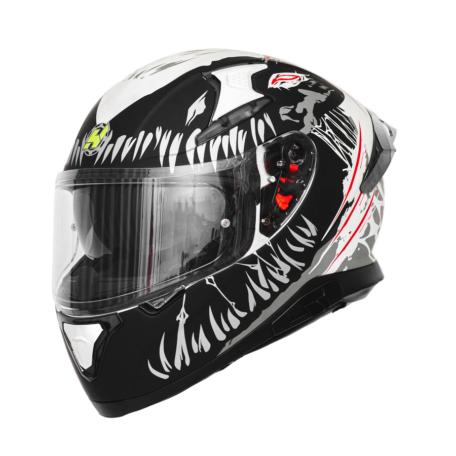 Devour Black Motorcycle Helmet - alternate